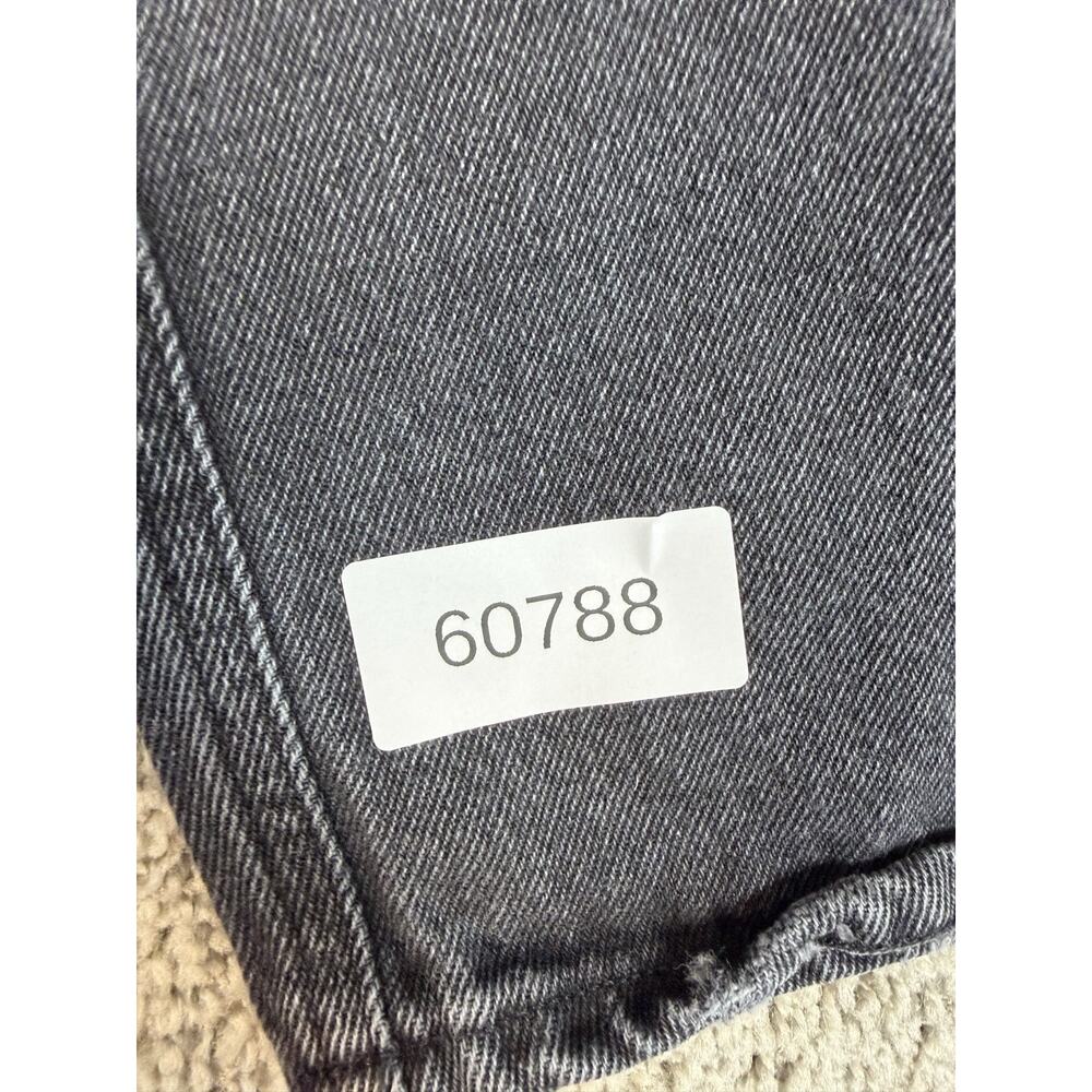 AGOLDE Jeans Womens 27 X 28 Gray Charcoal Wash Straight Relaxed Distressed - Picture 9 of 9